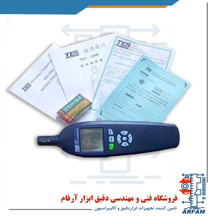 ترمورطوبت سنج مدل TES-1260 ساخت کمپانی TES تایوان