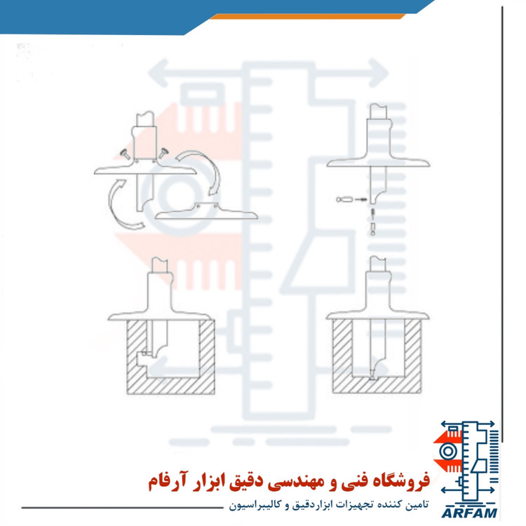 کولیس عمق سنج دیجیتال آسیمتو 300 میلی متر آلمانی مدل 6-12-312