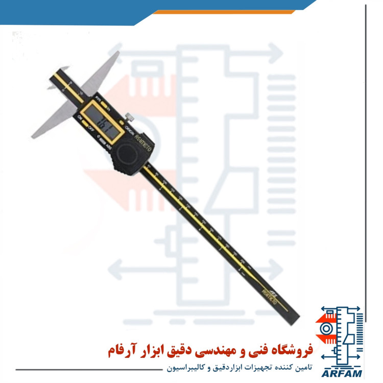 کولیس عمق سنج دیجیتال آسیمتو دو لبه 200 میلی متر مدل 7-08-323