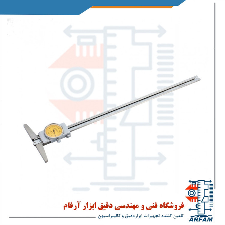 کولیس عمق سنج ساعتی آسیمتو 300 میلی متر مدل 0-12-324