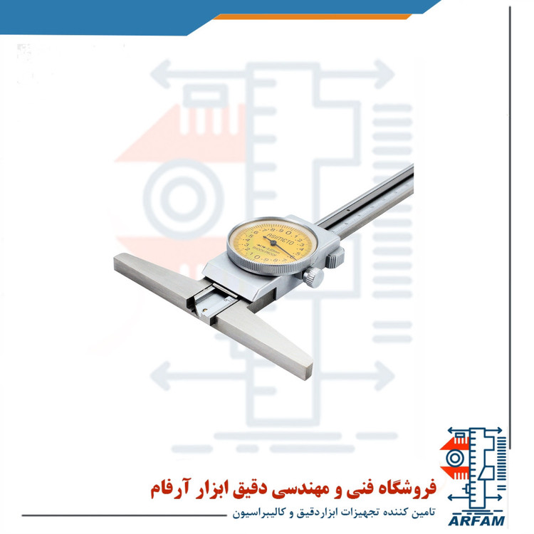 کولیس عمق سنج ساعتی آسیمتو 300 میلی متر مدل 0-12-324