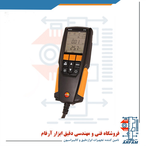 آنالایزر دود و تنظیم مشعل به همراه پرینتر تستو TESTO 310 Kit - کارکرده