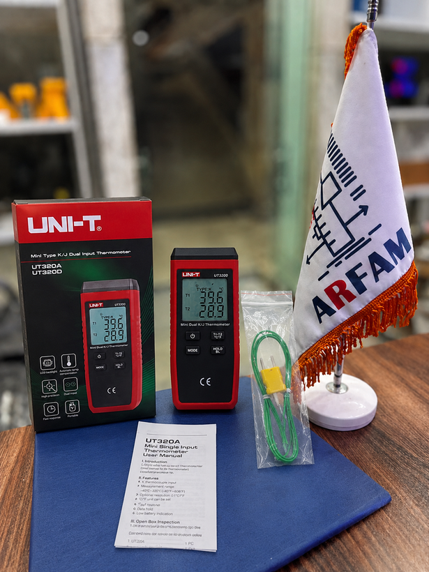 دماسنج ترموکوپل دو کانال تماسی یونیتی UNI-T UT320D
