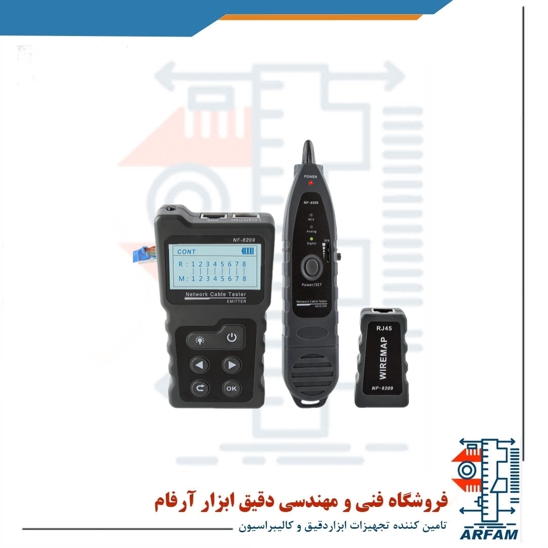 تستر کابل شبکه نویافا مدل NF-8209