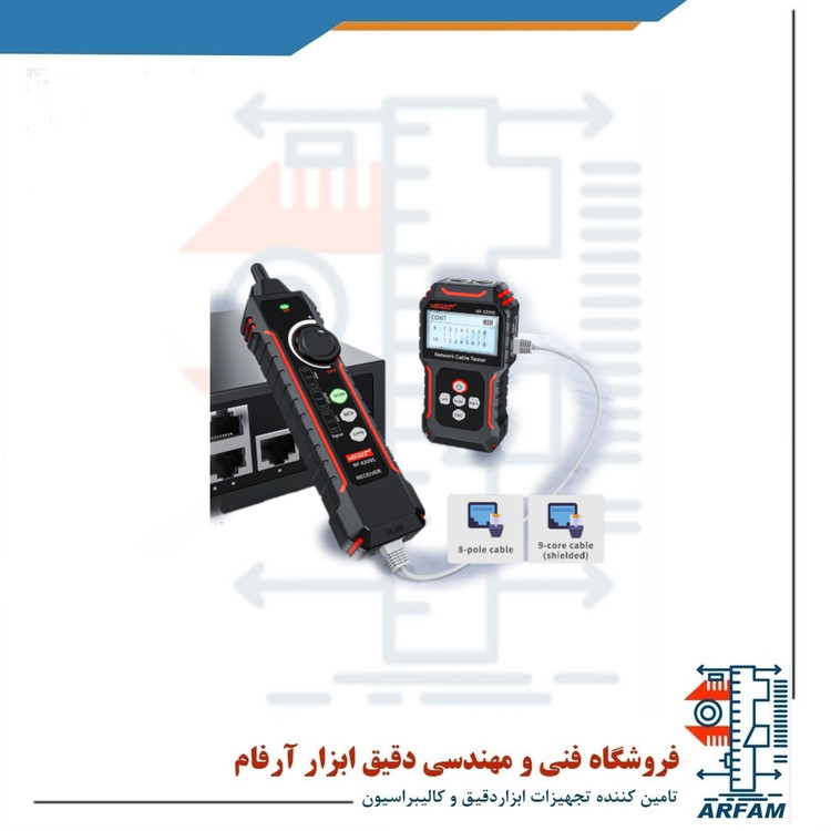تستر کابل شبکه نویافا مدل NF-8209S