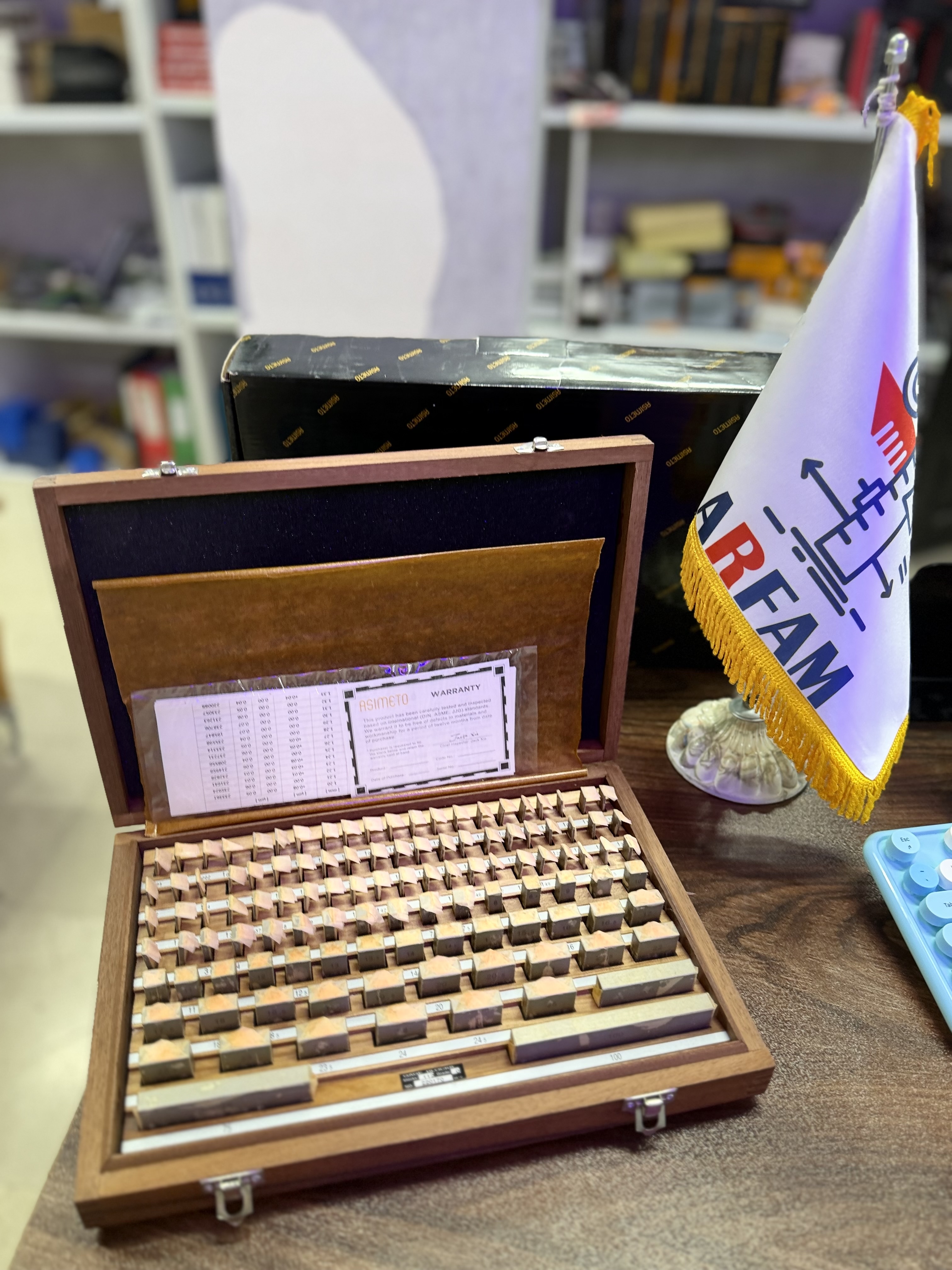 گیج بلوک ۱۱۲ پارچه اسمیتو گرید ۰ مدل ASIMETO 650-17-0