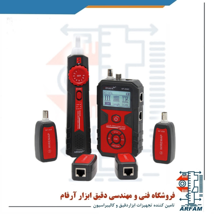 تستر کابل شبکه نویافا مدل NF-858C
