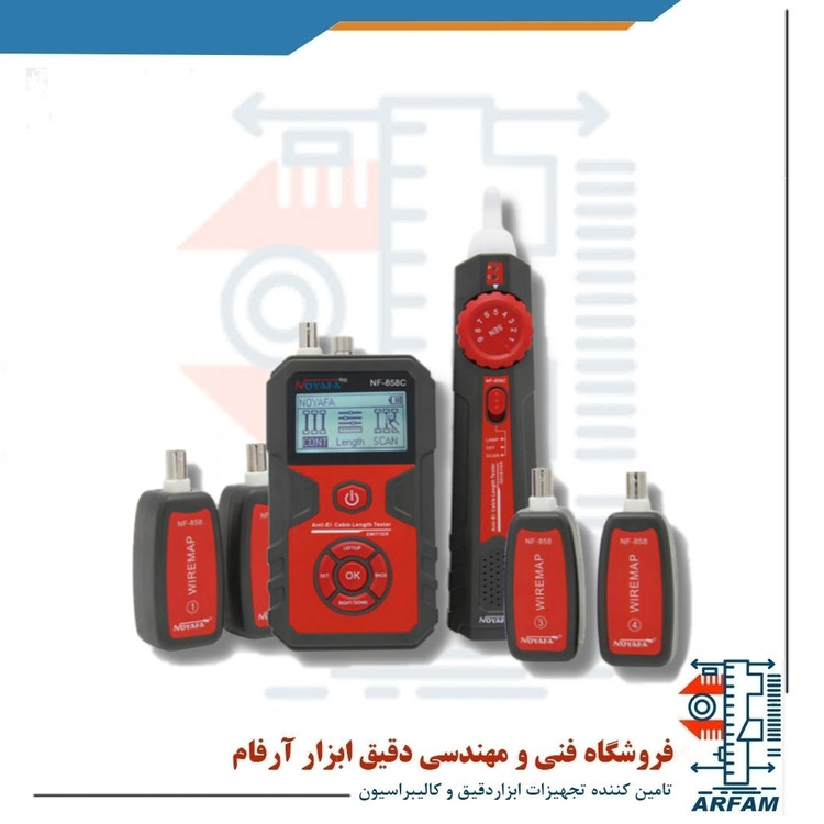 تستر کابل شبکه نویافا مدل NF-858C