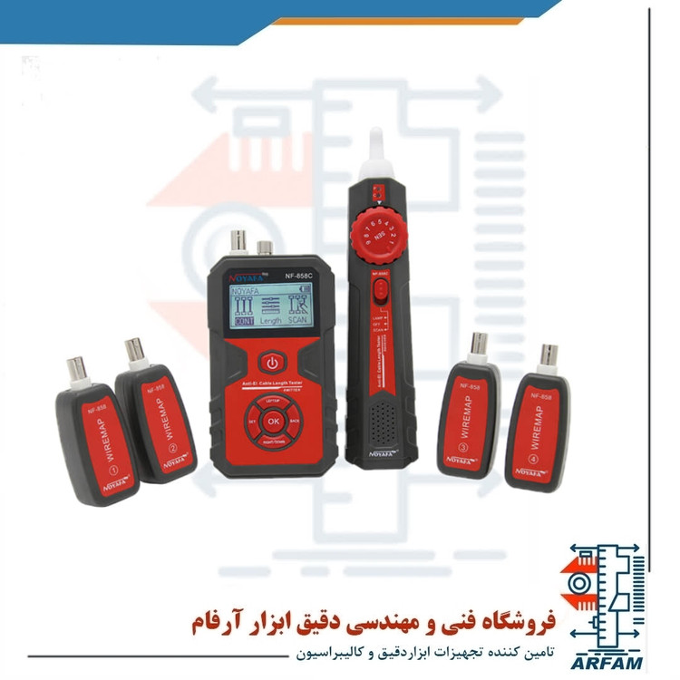 تستر کابل شبکه نویافا مدل NF-858C