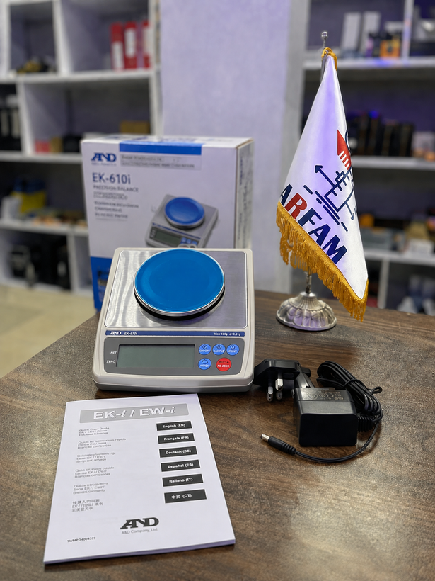 ترازوی آزمایشگاهی AND مدل EK610I | ظرفیت 610 گرم و دقت 0.01 گرم