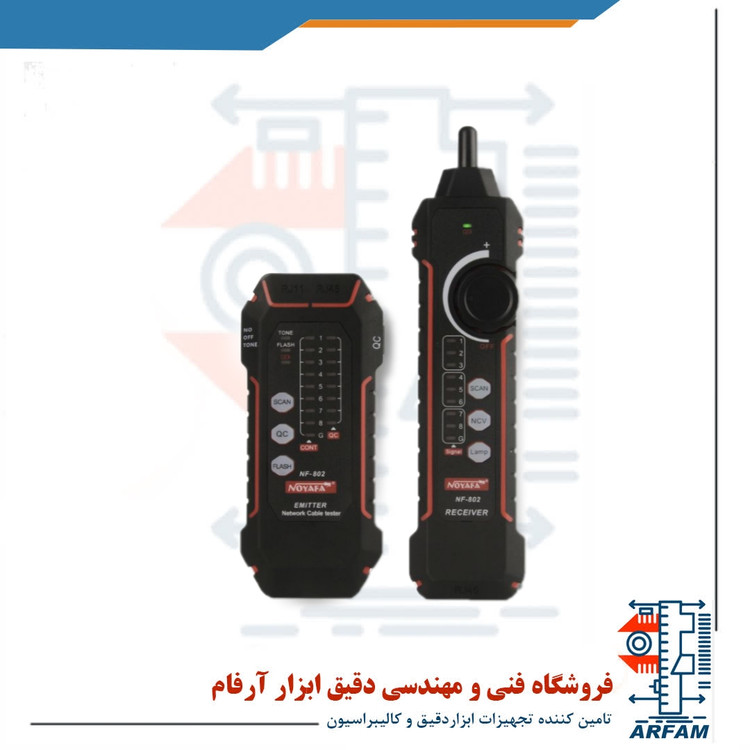 تستر کابل شبکه نویافا مدل NF-802