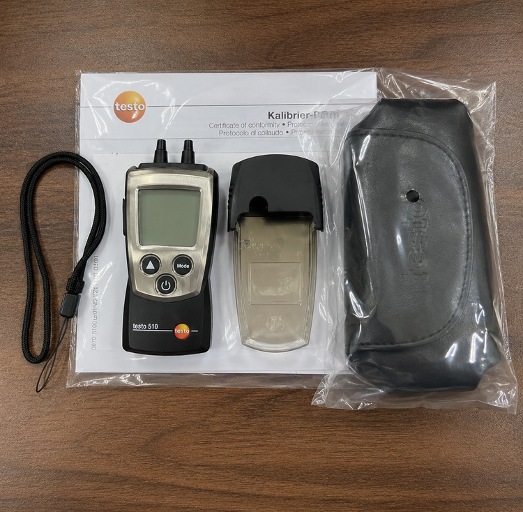 مانومتر تفاضلی و دبی سنج همراه لوله پیتوت تستو TESTO 510